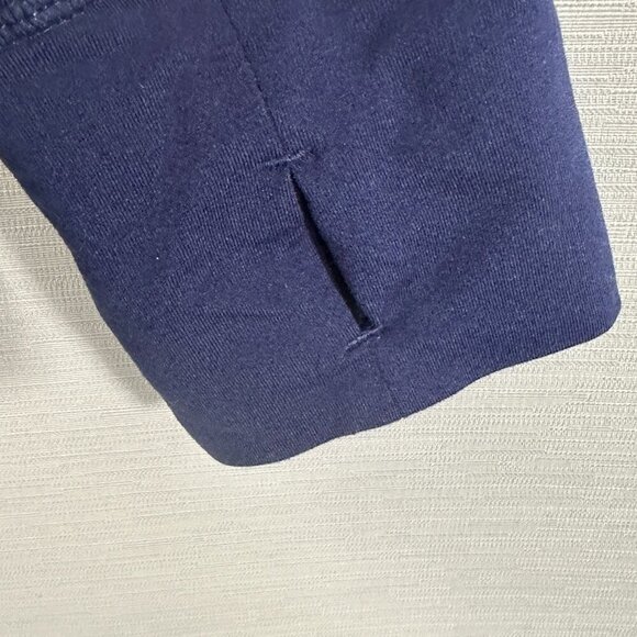 Reebok Track Jacket Womens Medium Blue Stretch Long Sleeve Thumb Holes Full Zip - Picture 3 of 7